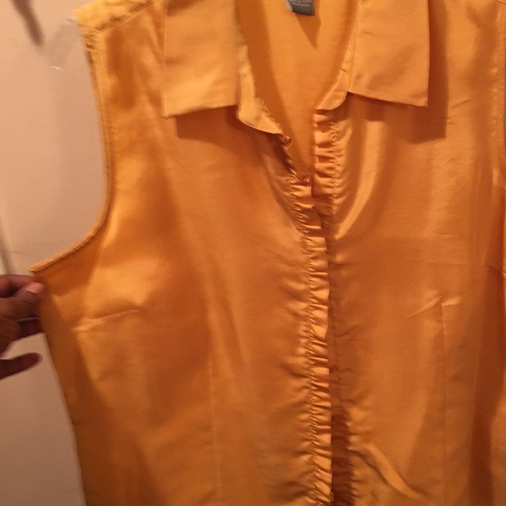 Laura Leigh silk sleeveless blouse size xl